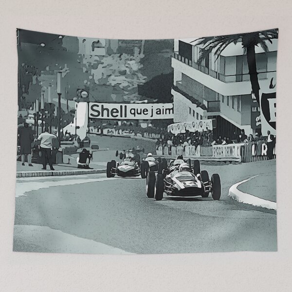 Item preview, Monaco 1962 Formula 1 Start Poster - Classic F1 Grand Prix designed and sold by Road To Track.