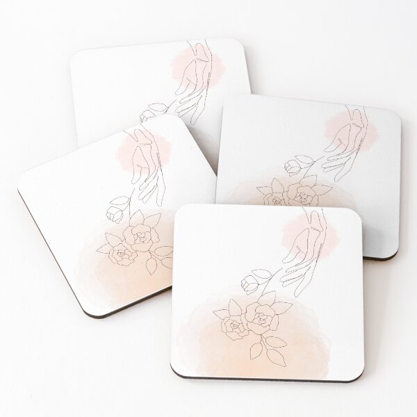 Item preview, Floral  Abstract Minimalist Line Hand Art-Mid-Century Modern Boho Design designed and sold by adoredigitals.
