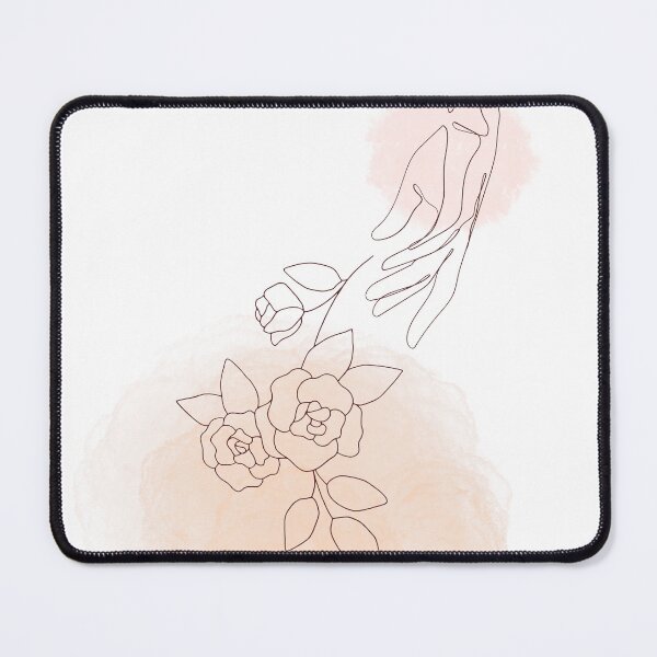 Item preview, Floral Abstract Minimalist Line Hand Art-Mid-Century Modern Boho Design designed and sold by adoredigitals.