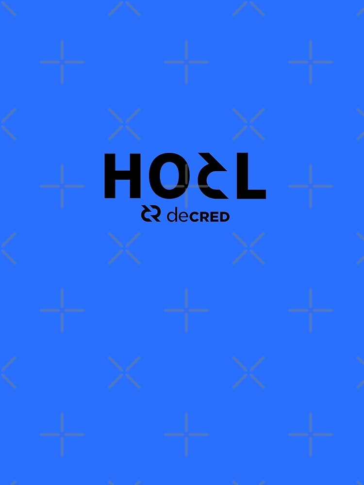 HODL Decred - DCR Blue © v2 (Design timestamped by https://timestamp.decred.org/) by OfficialCryptos