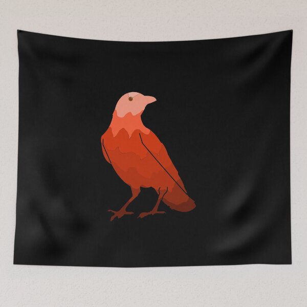 Item preview, Colorful Red Crow Design designed and sold by 486DesignCo.