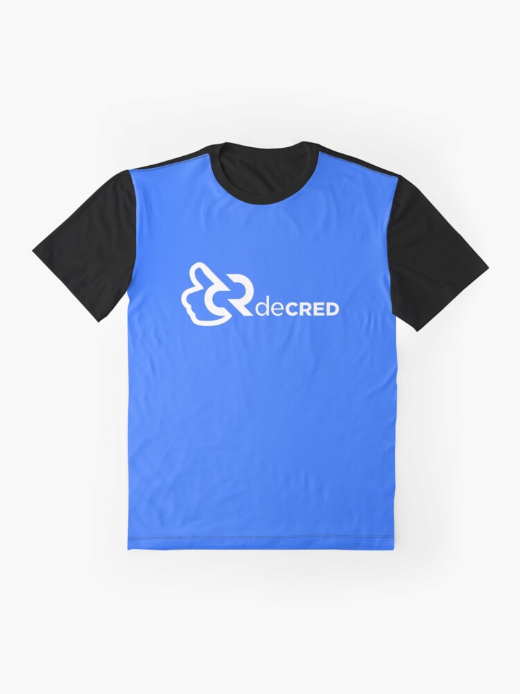 Alternate view of Decred Thumbs up - DCR Blue © v1 (Design timestamped by https://timestamp.decred.org/) Graphic T-Shirt