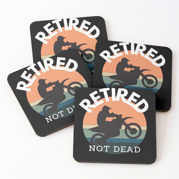 Item preview, Retired Not Dead Motorbiker designed and sold by BearLoveDesign.