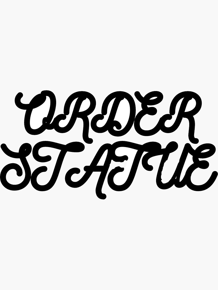 "order status text" Sticker for Sale by PZnumberone Redbubble