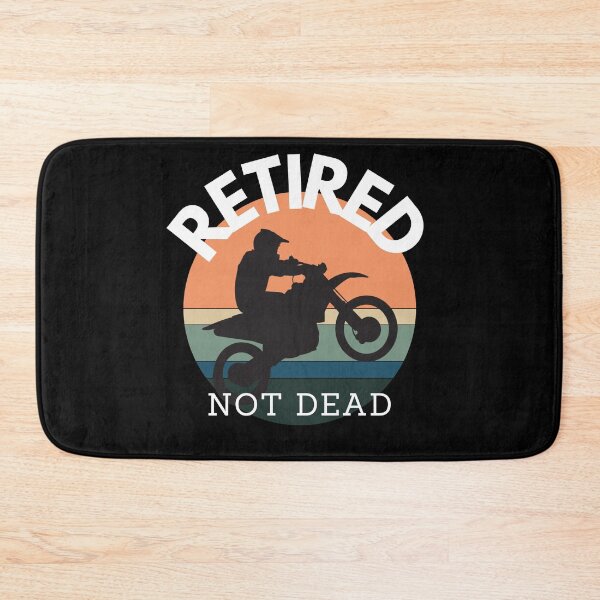 Item preview, Retired Not Dead Motorbiker designed and sold by BearLoveDesign.