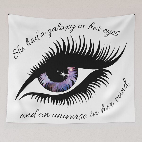 Item preview, She had a galaxy in her eyes..... designed and sold by AmazingArtMandi.