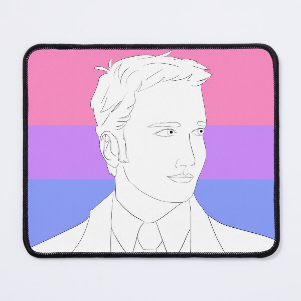 Item preview, Ianto Jones and a Bisexual Flag designed and sold by HibernianEmber.