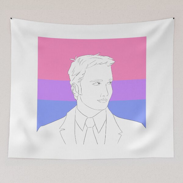 Item preview, Ianto Jones and a Bisexual Flag designed and sold by HibernianEmber.