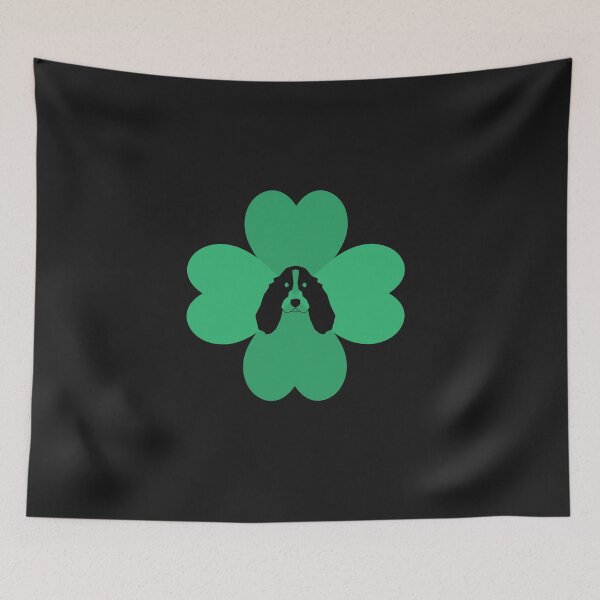 Item preview, An irish spaniel shamrock design.  For spaniel dogowners who love everything irish.  A perfect lucky charm gift for dogowners who love st patricks day. designed and sold by Doggymadness.