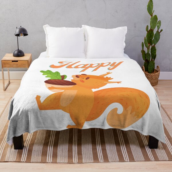 Item preview, Happy Squirrel with Hazelnut designed and sold by alexadybanu.