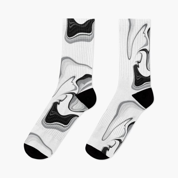 Item preview, Abstract liquid paint in black and white designed and sold by ColoursOfFrance.
