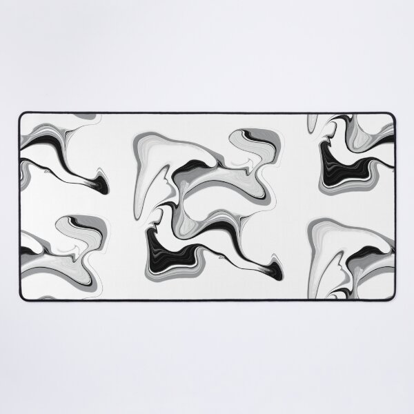 Item preview, Abstract liquid paint in black and white designed and sold by ColoursOfFrance.