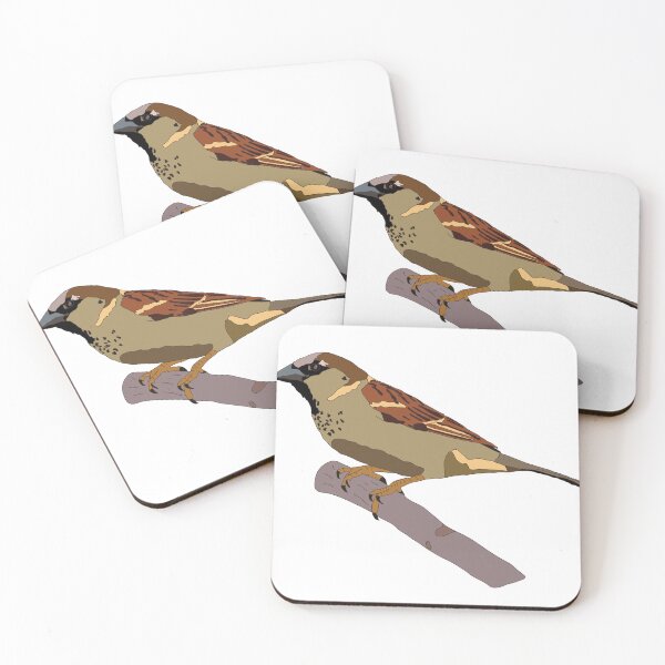 Item preview, Sparrow Bird Isolated Illustration Set designed and sold by Angela Cini.