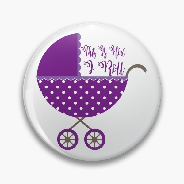 Item preview, This is how I roll // Purple Baby Stroller designed and sold by Adidit.
