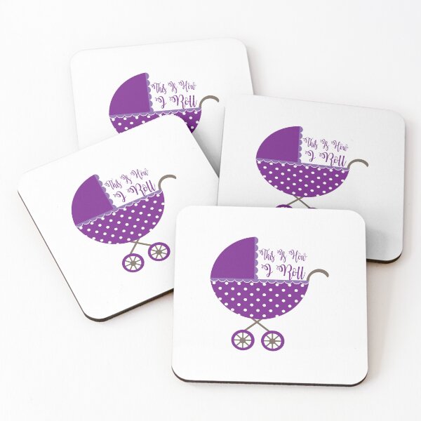 Item preview, This is how I roll // Purple Baby Stroller designed and sold by Adidit.