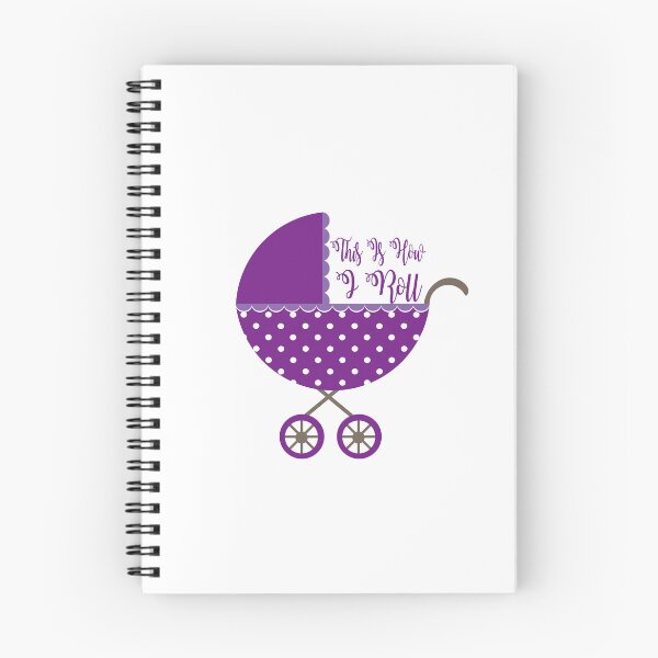 Item preview, This is how I roll // Purple Baby Stroller designed and sold by Adidit.