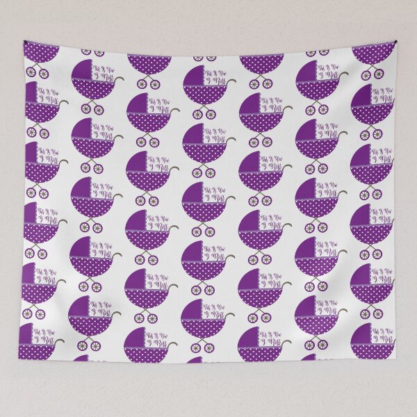 Item preview, This is how I roll // Purple Baby Stroller designed and sold by Adidit.