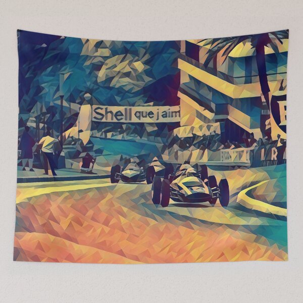 Item preview, Monaco 1962 Formula 1 Start Poster - Classic F1 Grand Prix designed and sold by Road To Track.