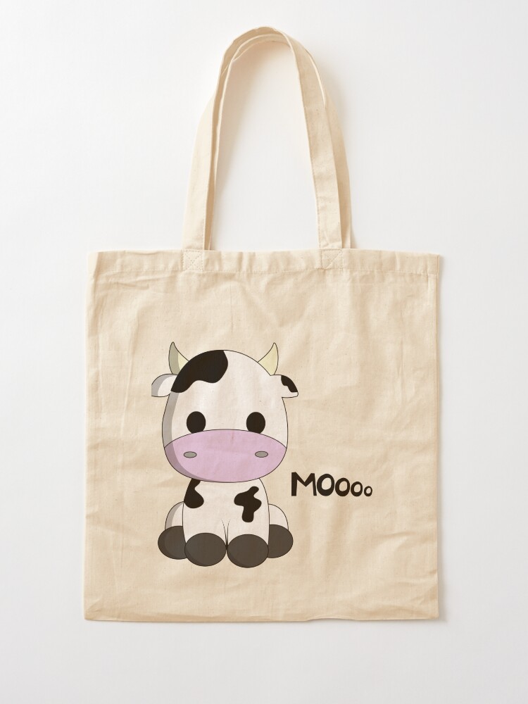 Sac fourre-tout for Sale avec l'œuvre « Dessin animé mignon vache
