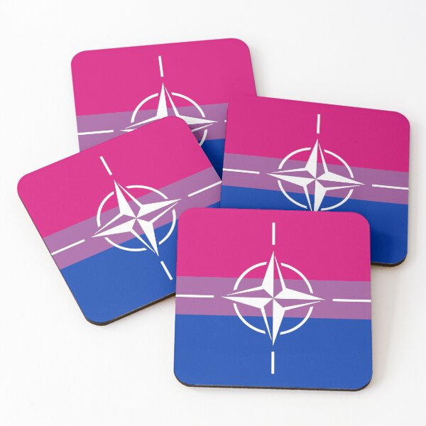Aperçu de l'œuvre Drapeau bisexuel de l'OTAN créée et vendue par SozioN.