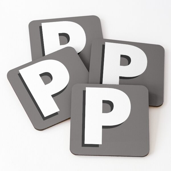 Item preview, initial letter P personalised  sports supporters stadium rock pop music team player tee designed and sold by RunningJoke.