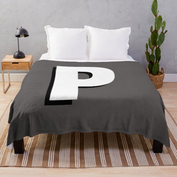 Item preview, initial letter P personalised sports supporters stadium rock pop music team player tee designed and sold by RunningJoke.