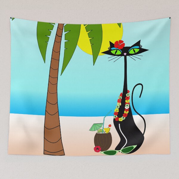 Item preview, Atomic Cats at the Beach designed and sold by BossAtomic.
