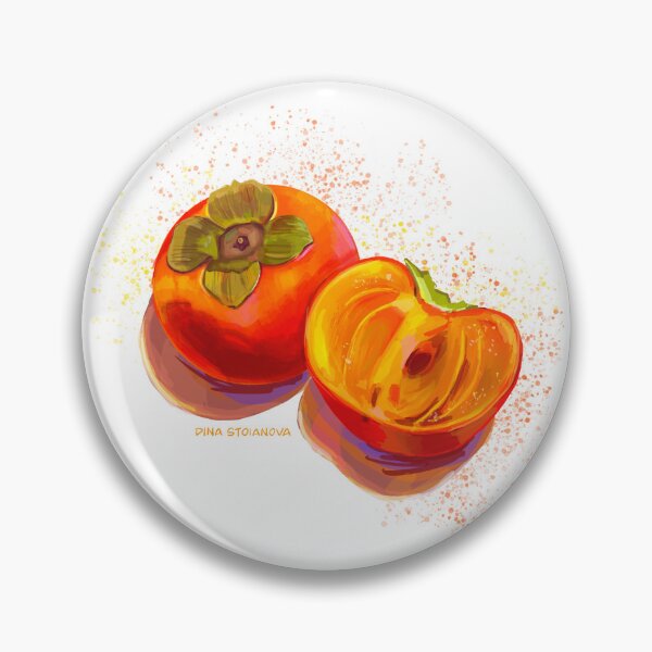 Item preview, Bright Persimmon, orange fruit designed and sold by Dina Stoianova.