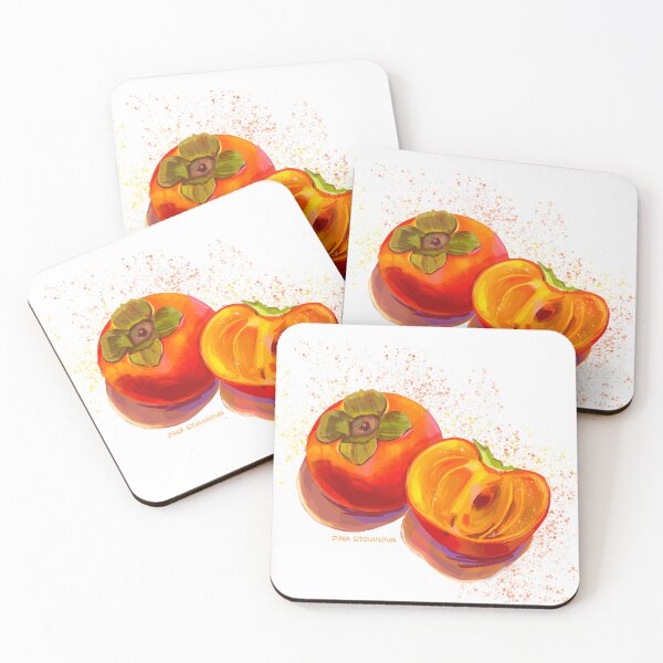 Item preview, Bright Persimmon, orange fruit designed and sold by Dina Stoianova.