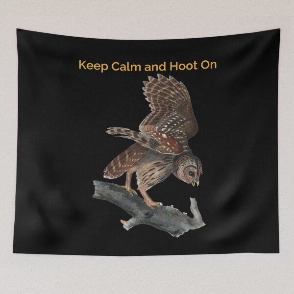 Item preview, Keep Calm and Hoot On. Funny Owl Quote designed and sold by Moremon.