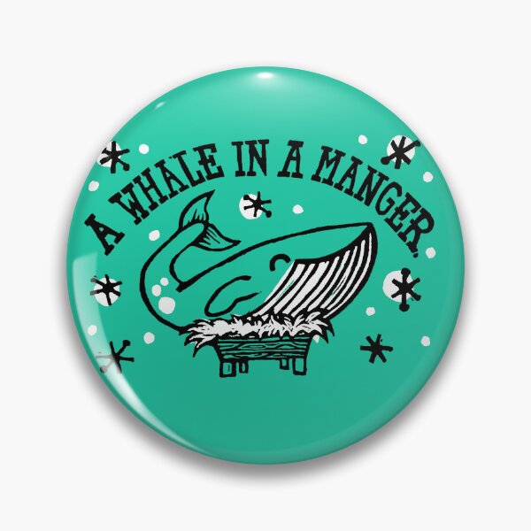 Item preview, A Whale in A Manger Christmas Pun  designed and sold by woahtherepickle.