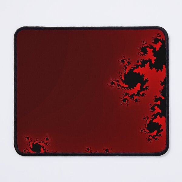 Item preview, Black Fractal Spirals on Red and Burgundy Background designed and sold by ThePaintingRat.