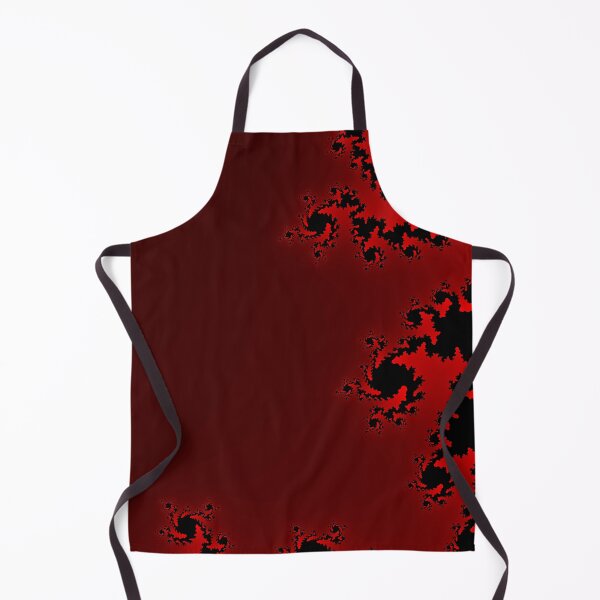 Item preview, Black Fractal Spirals on Red and Burgundy Background designed and sold by ThePaintingRat.