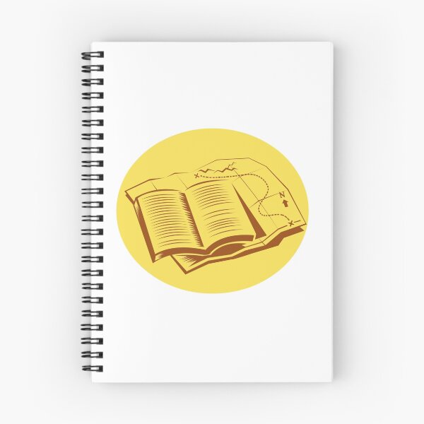 Item preview, Open Book Trail Map Oval Woodcut designed and sold by patrimonio.