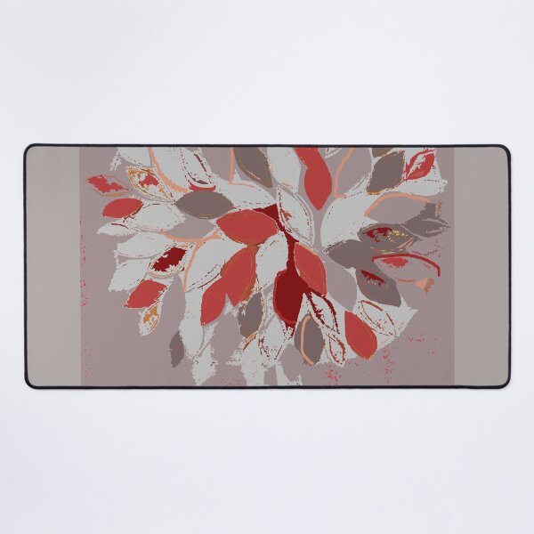Item preview, Tree, gray red fiber art textile photography mixed media digital designed and sold by djrunnels.