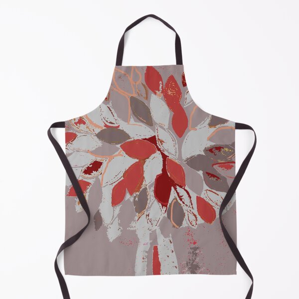 Item preview, Tree, gray red fiber art textile photography mixed media digital designed and sold by djrunnels.