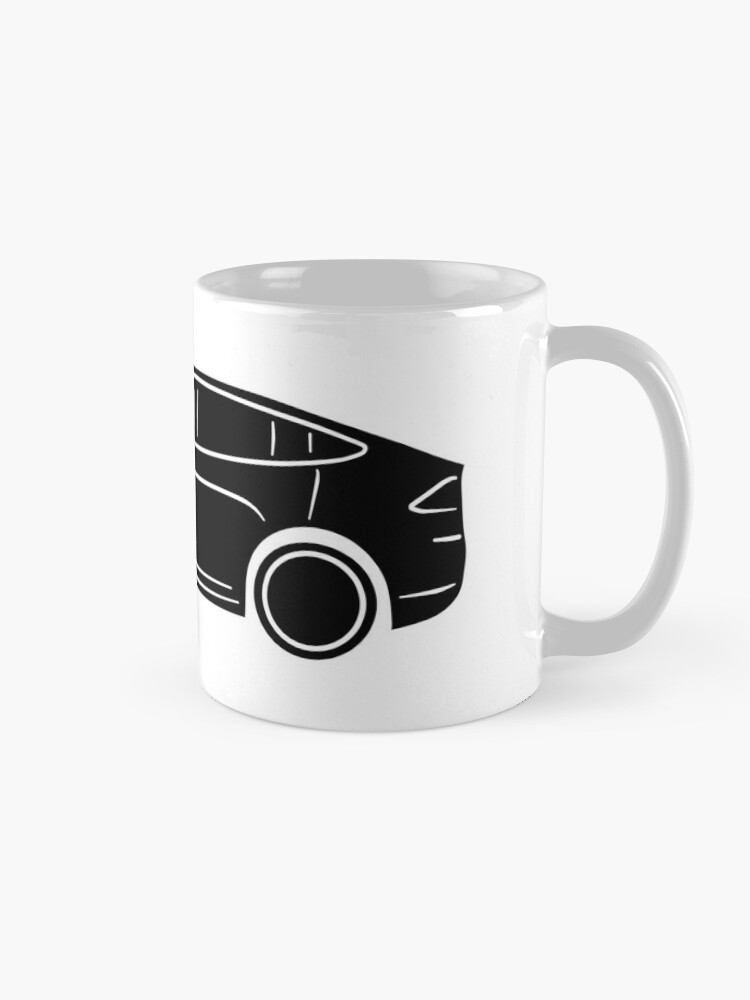 Tesla Model X Black Coffee Mug