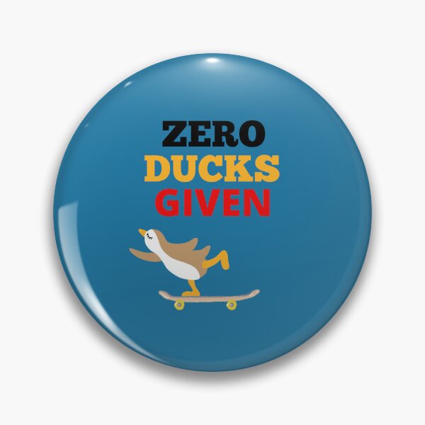 Item preview, Zero Ducks Given - Cool Skateboarding Duck / Colorful Sporty design for Duck Lovers  designed and sold by haRexia.