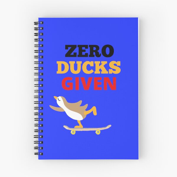 Item preview, Zero Ducks Given - Cool Skateboarding Duck / Colorful Sporty design for Duck Lovers  designed and sold by haRexia.