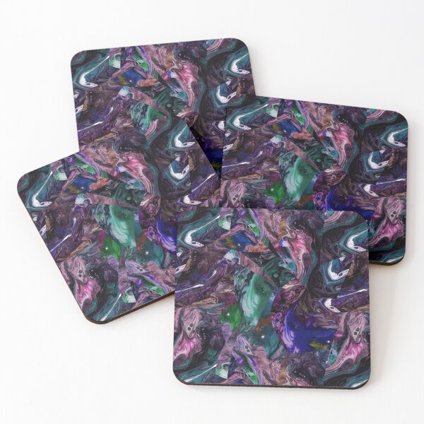 Item preview, Dark Stylized Pattern with seamlessly bleeding colors designed and sold by Shape-And-Color.