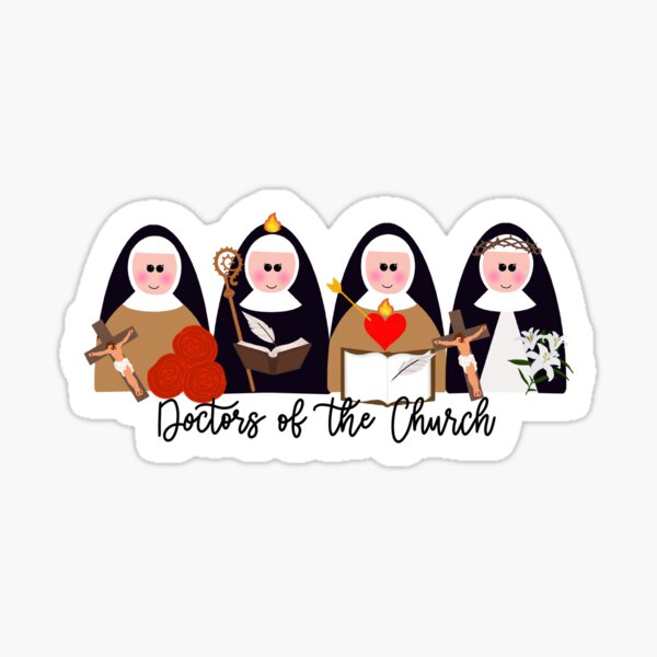 Vista previa del artículo con la obra «Mujeres Doctoras de la Iglesia», diseñado y vendido por Catholic-Shop.