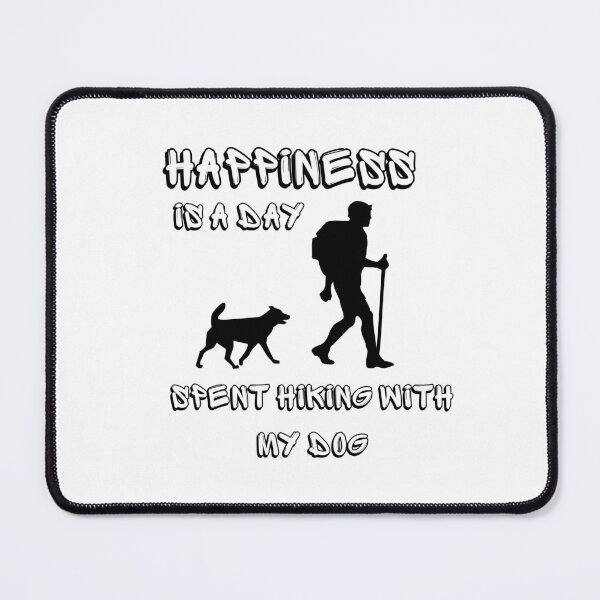 Item preview, Happiness Is A Day Spent Hiking With My Dog -Gift for Happiness lover & Hiking & dogs. designed and sold by AMERZAGUE DESIGN.