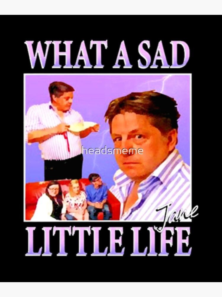 "What A Sad Little Life Jane Meme" Poster by headsmeme Redbubble