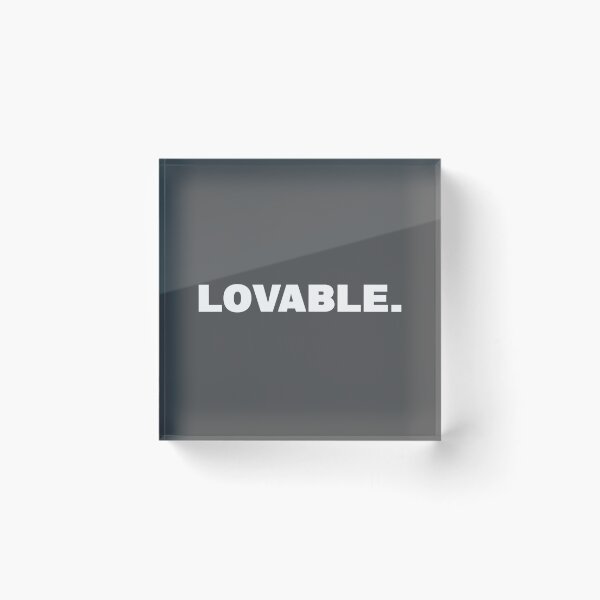 Item preview, Lovable One Word Quote designed and sold by American-usa.
