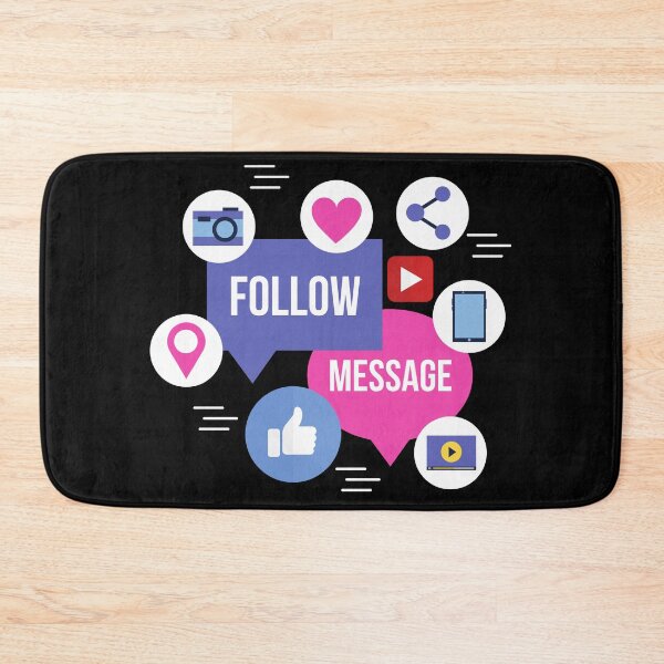 Item preview, Social Media Follow Message Like Icons Fun Cool Trendy designed and sold by luvvvvvit.