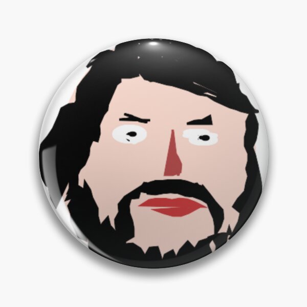 Item preview, Wonky black haired bearded face guy.  Just because. Still playing. :D designed and sold by DianeBP.