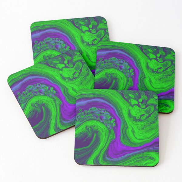 Item preview, Purple Green Abstract Geode designed and sold by SparkyMae.