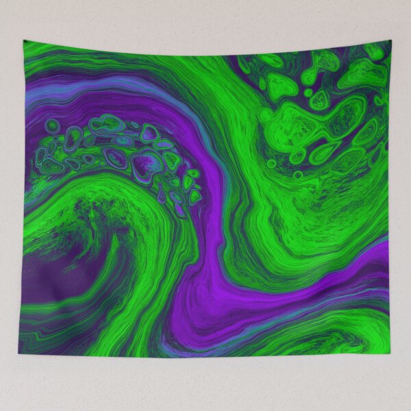 Item preview, Purple Green Abstract Geode designed and sold by SparkyMae.
