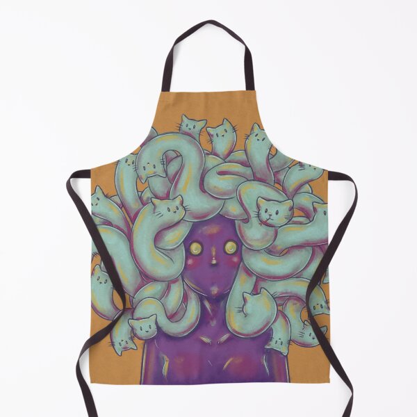 Item preview, Medusa with cat snakes in her hair designed and sold by Denise, Denisn't.