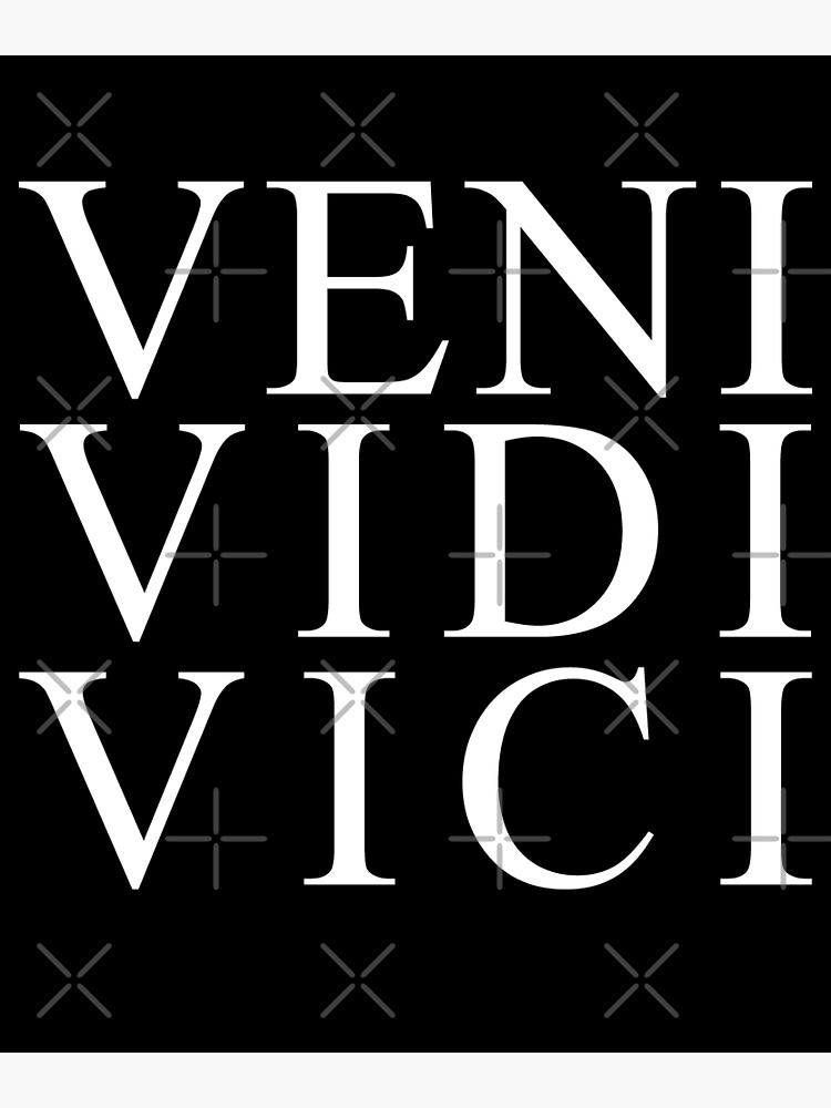 Veni Vidi Vici (I Came I Saw I Conquered) | Art Board Print